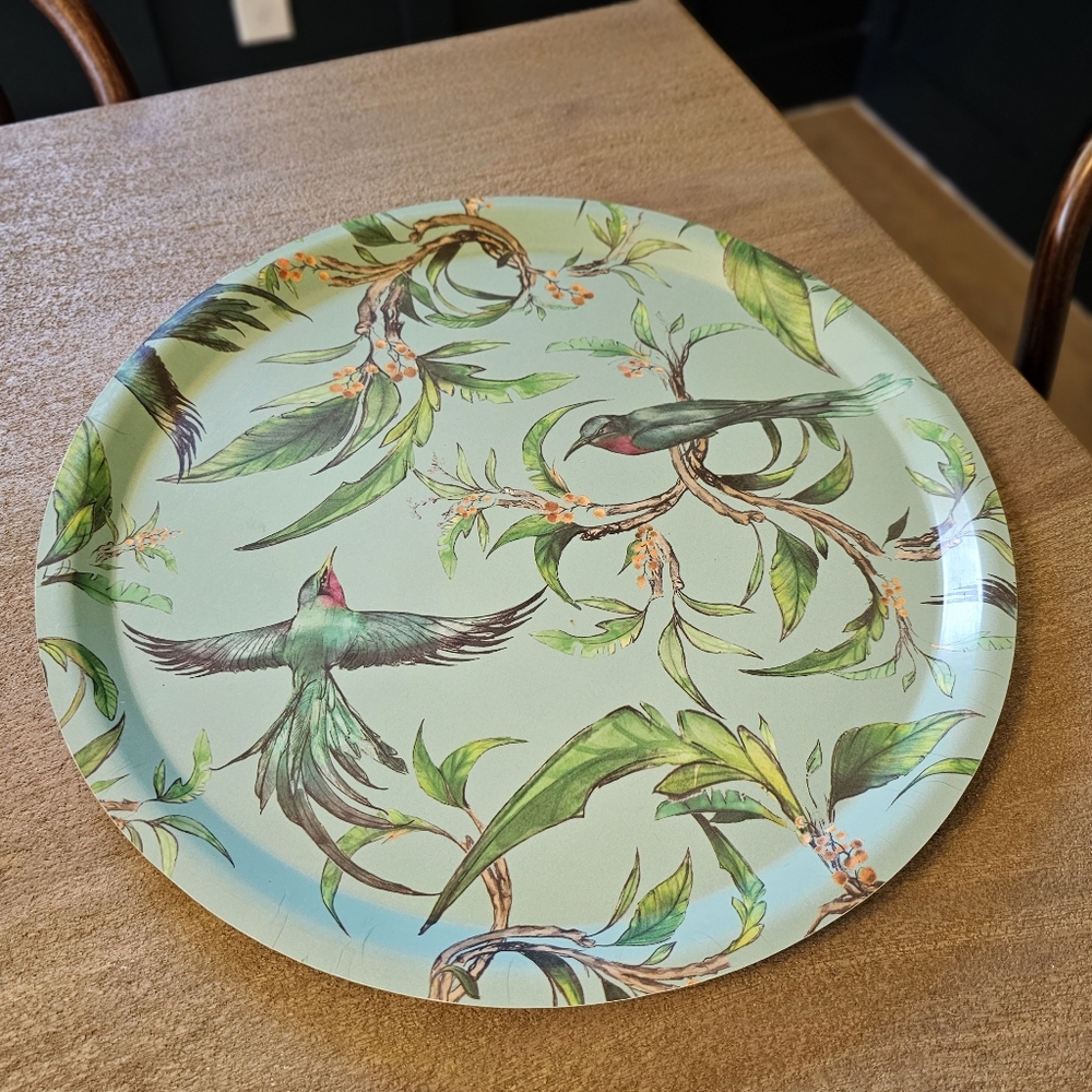 Sparrow bird large decorative plate platter - Picture 4 of 5